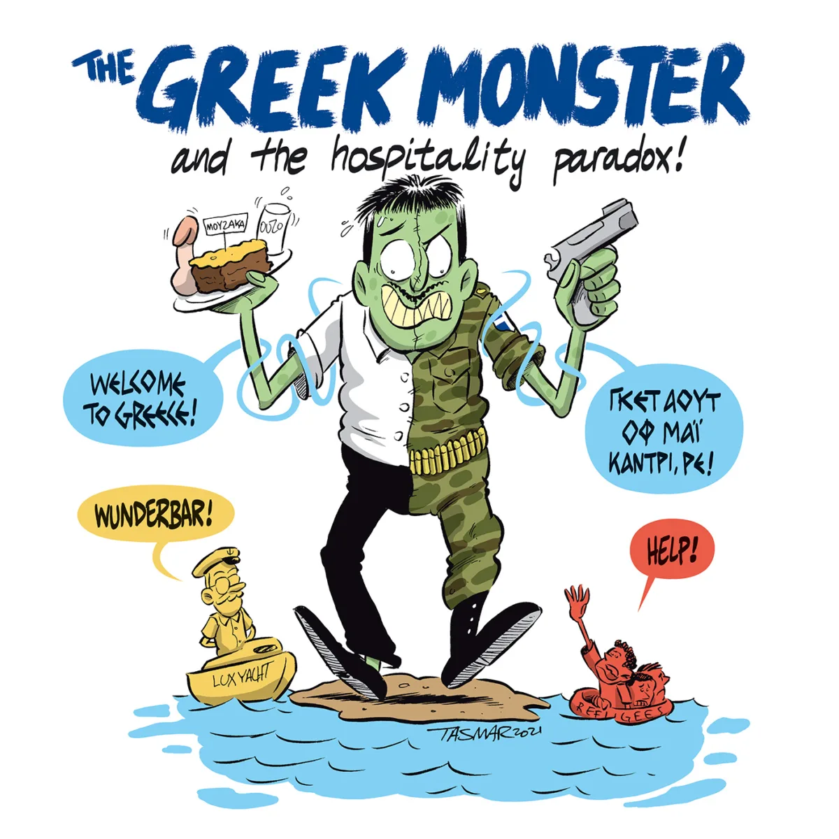 The Greek Monster!