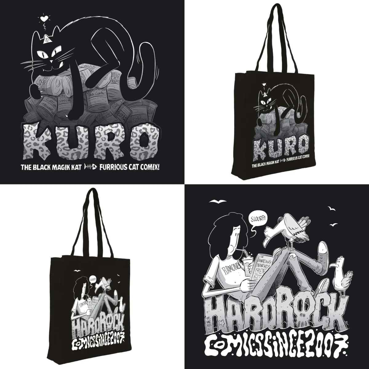 Hard Rock & Kuro double shopping bag